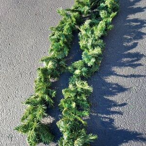 UnLit Green Garland Christmas garland 8-9 foot long